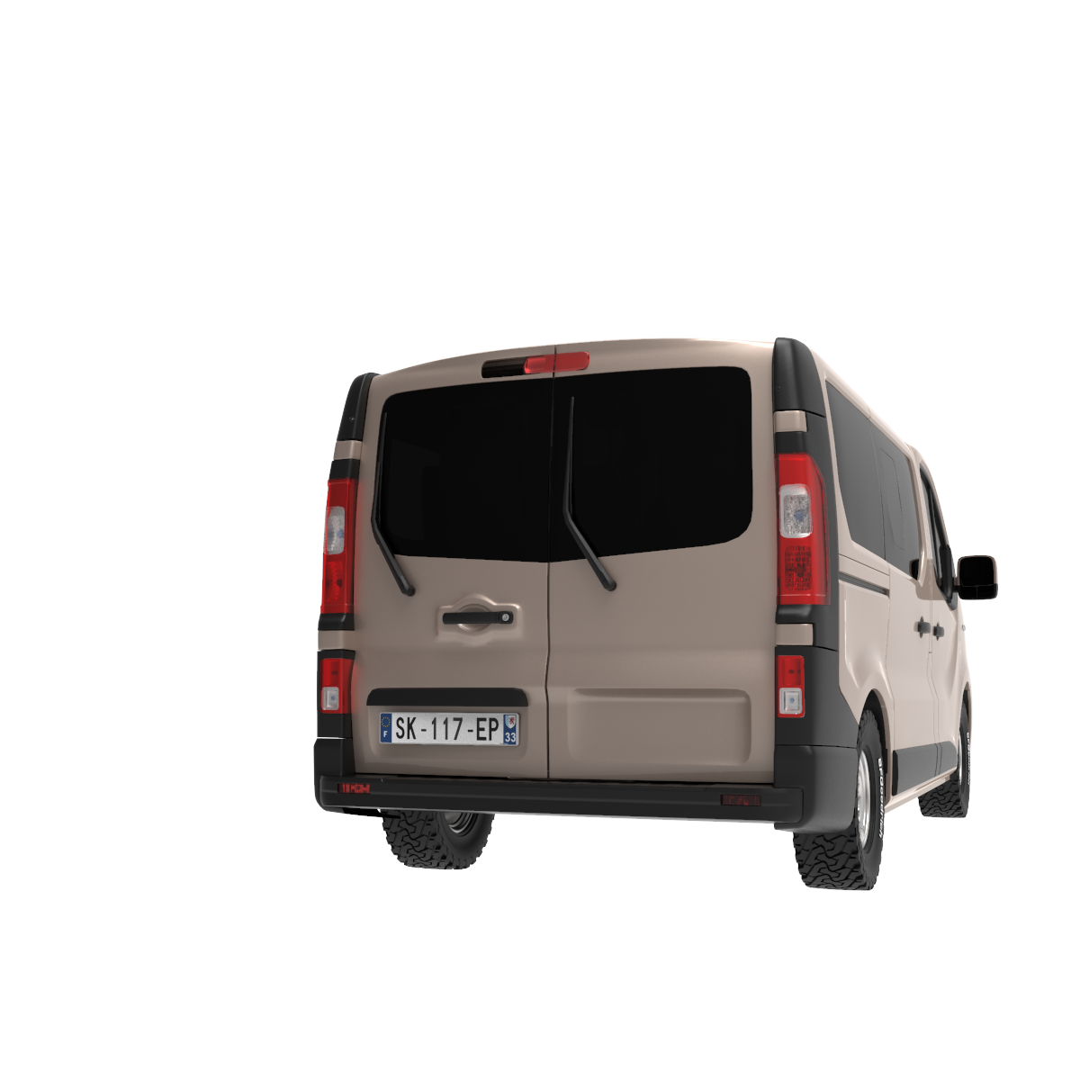 SKEP Gear Carrier Konfiguratoransicht für Renault Trafic